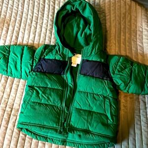 Green Old Navy Toddler Puffer